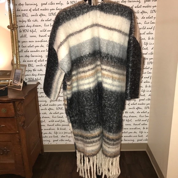 Striped Knit Kimono - Picture 5 of 7